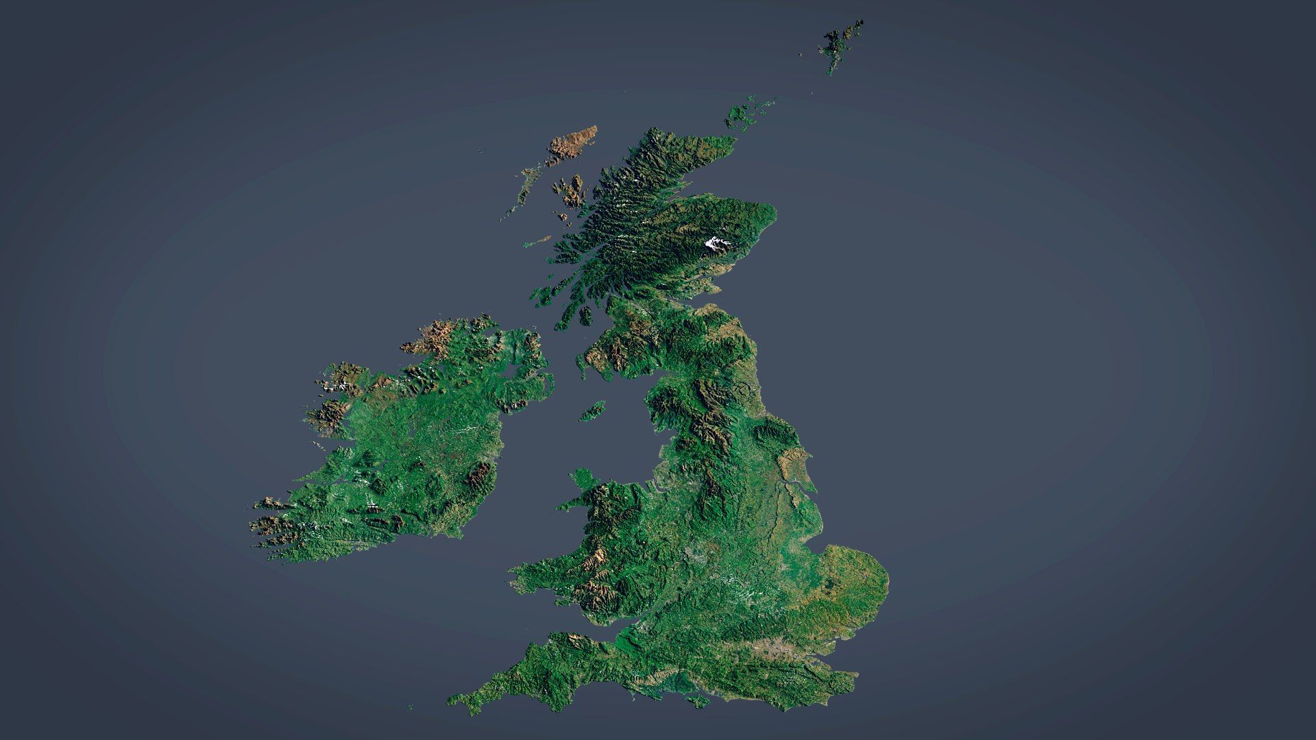 1920x1080 British Isles Photorealistic World 3D