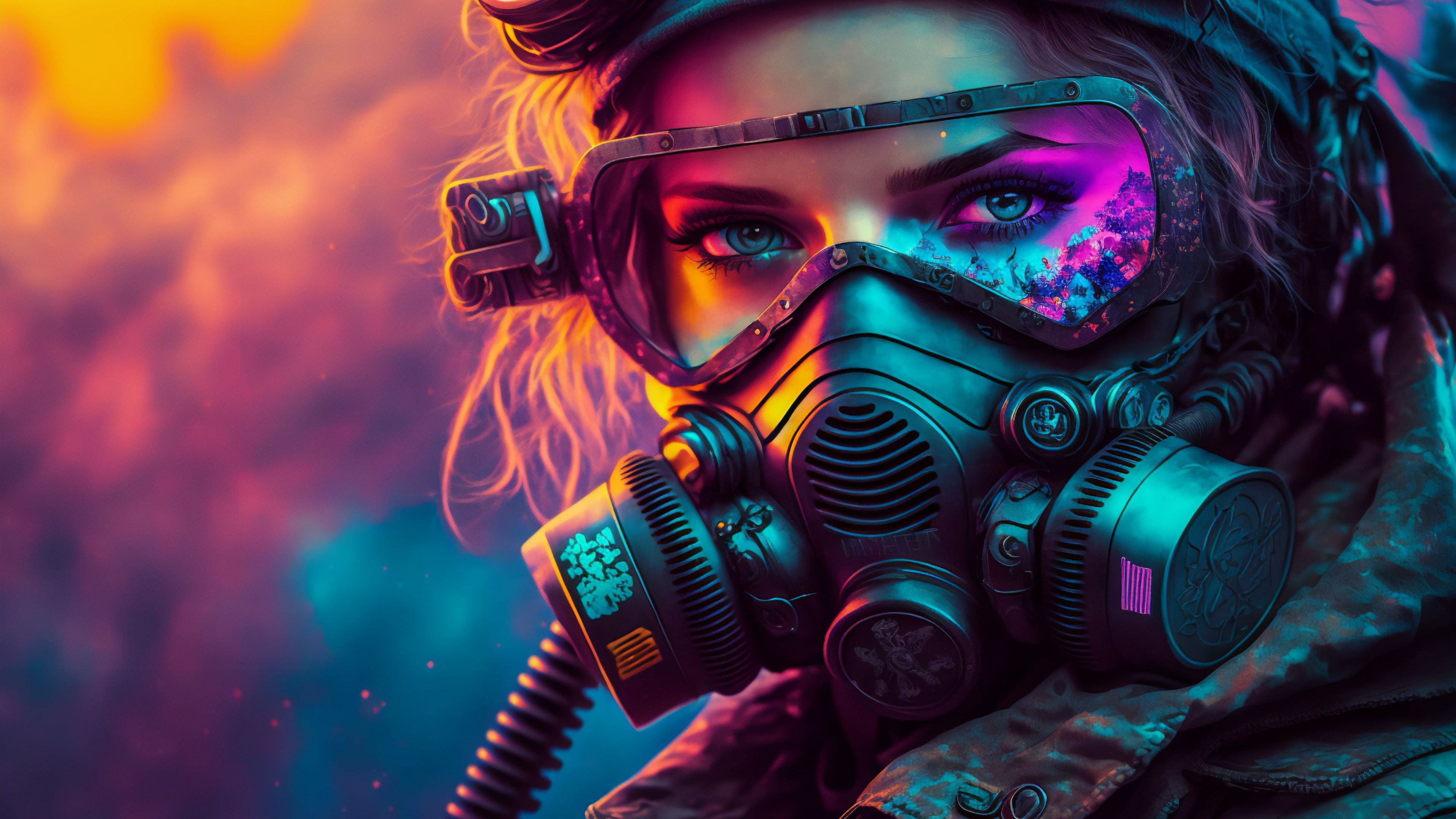 3840x2160 Wallpaper look, bright colors, fiction