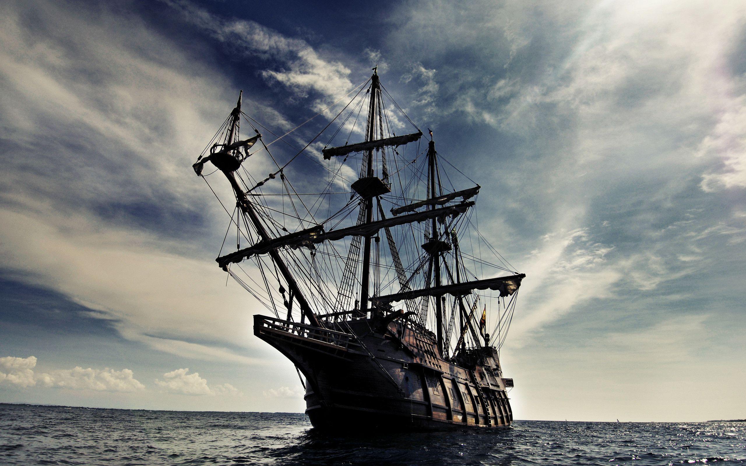 black pearl pirate ship wallpaper