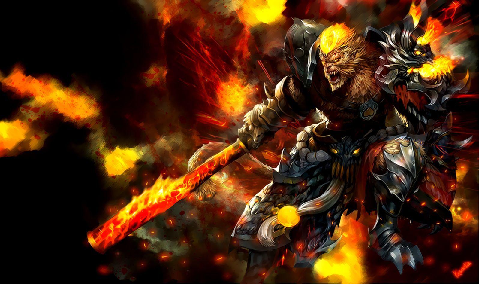 1596x945 Lol Wukong Monkey King Wallpaper