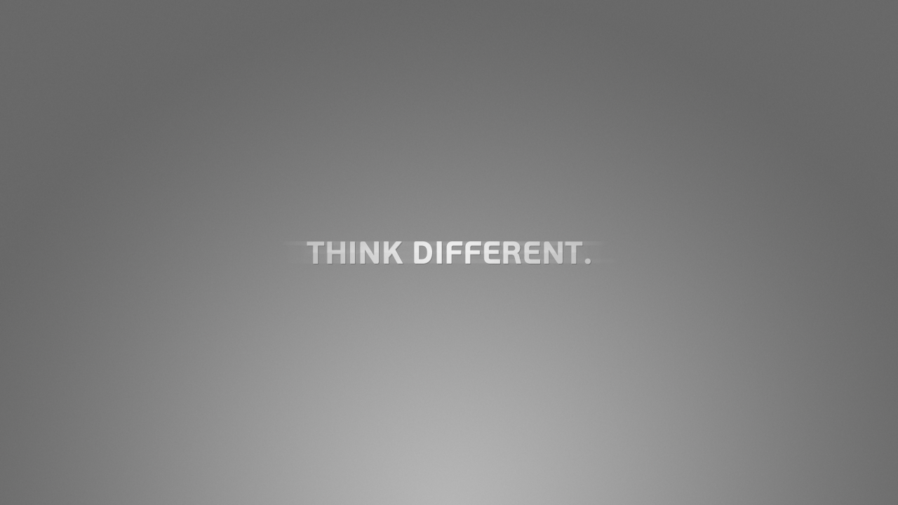 1280x720 Think Different desktop PC and Mac wallpaper