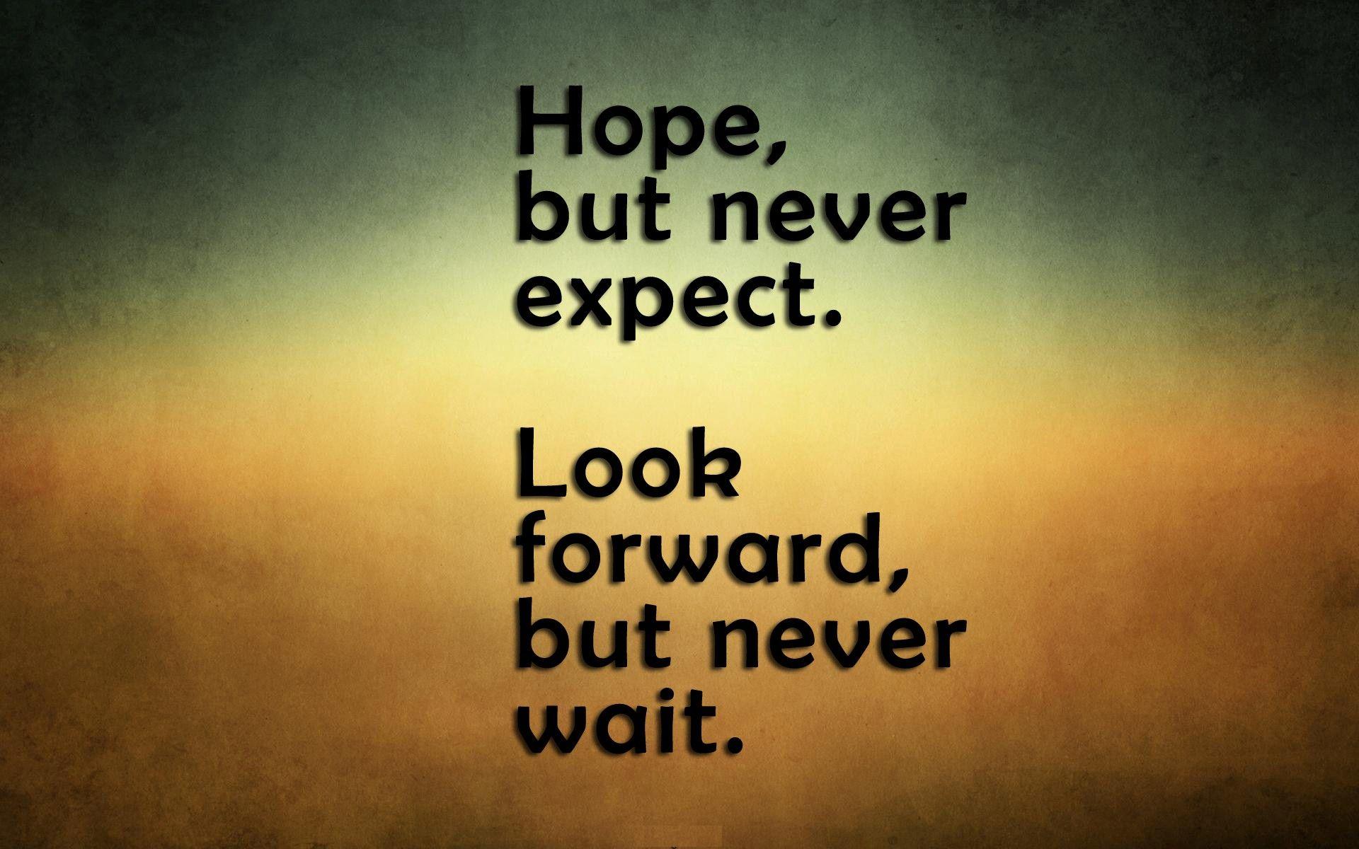 1920x1200 Best Quote on Hope HD Wallpaper