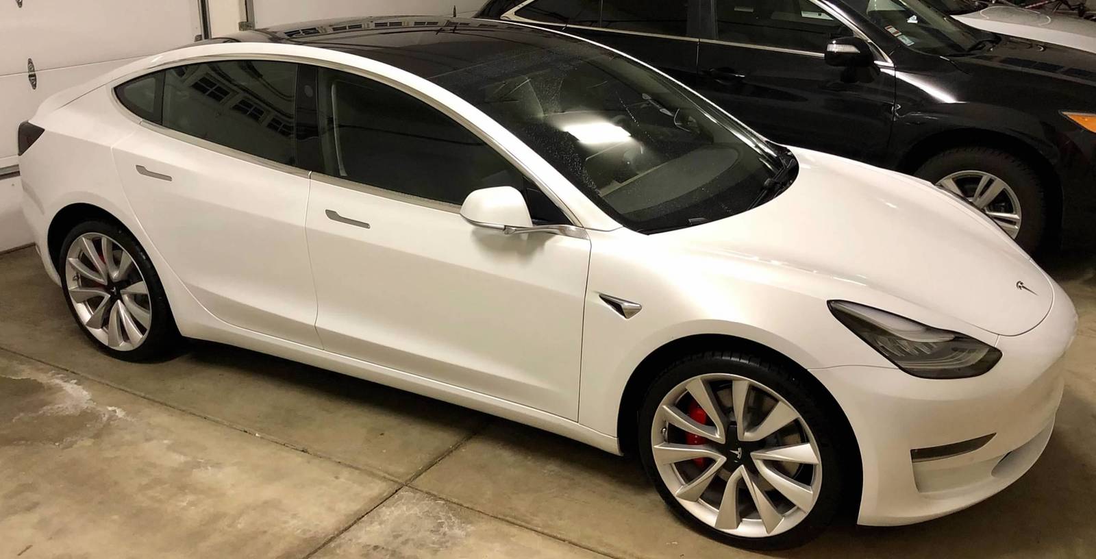 Tesla model 3 white