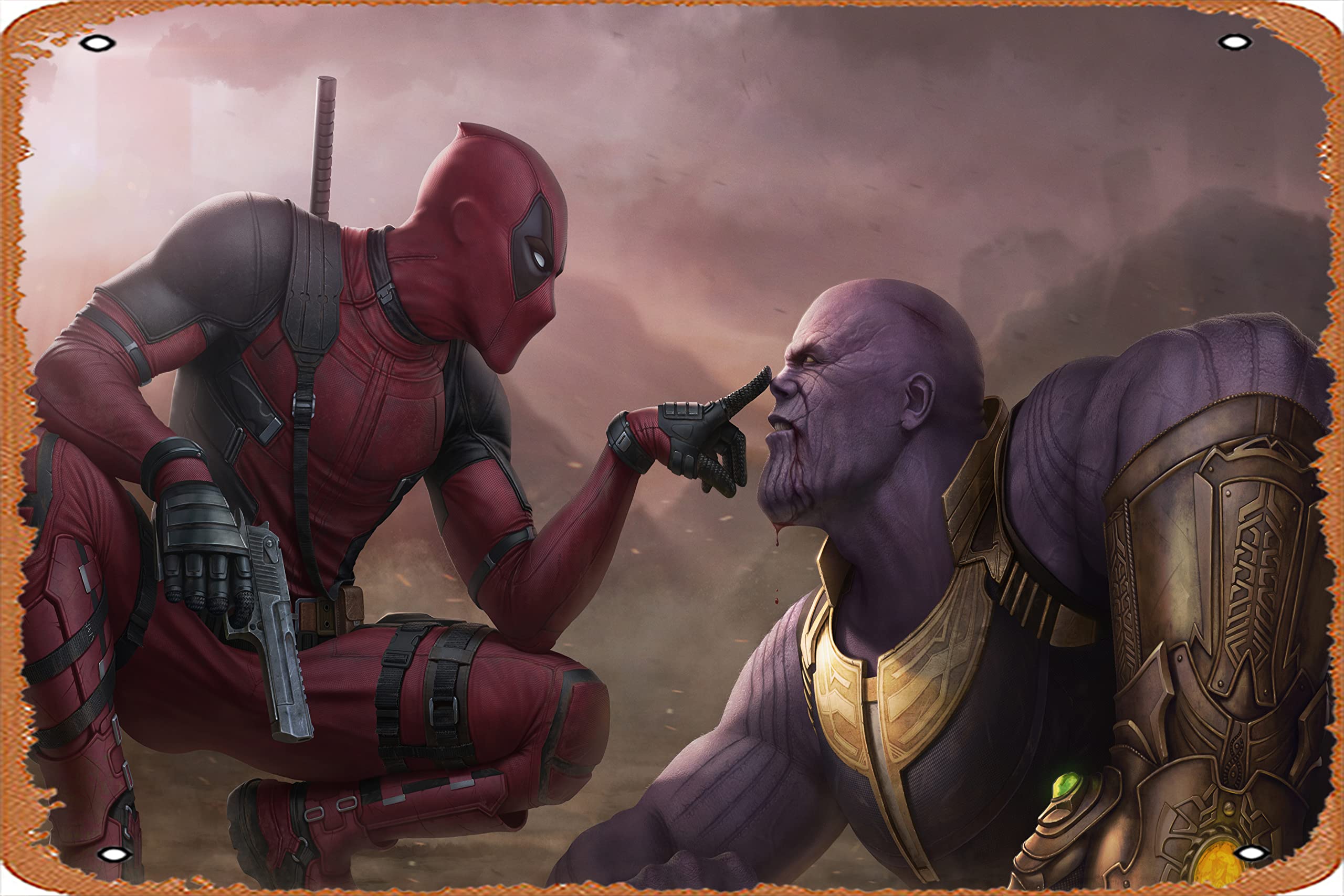 2560x1707 Deadpool Vs Thanos 4k, HD Superheroes, 4k Wallpaper, Image, Background, Photo and Picture Vintage Funny Garage Man Cave Metal Sign 8 x 12 inches : Amazon.sg: Home
