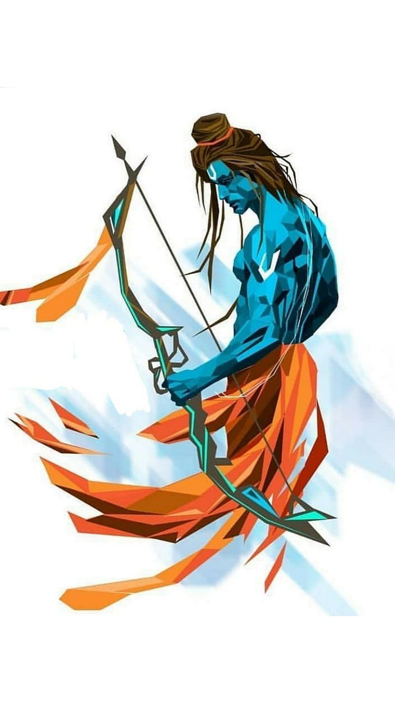 800x1422 Hanuman with Shivling, hanuman with shivling, lord shiva, shiva, god, HD phone wallpaper
