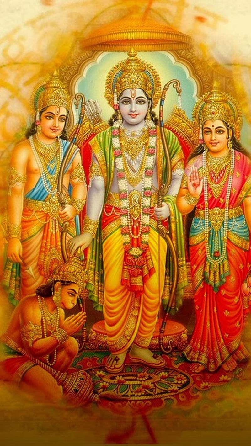 800x1422 Lord Ram, ram darbar, ram, lord, god, HD phone wallpaper