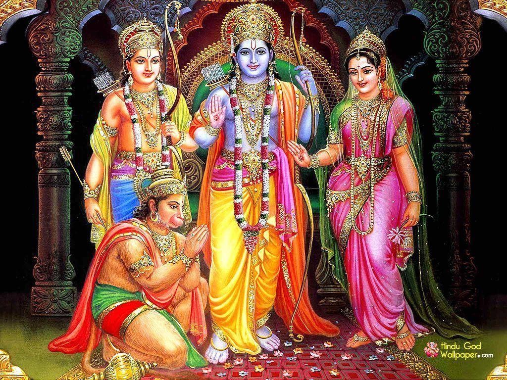 1024x768 Download Ram Darbar Deities In Hinduism Wallpaper