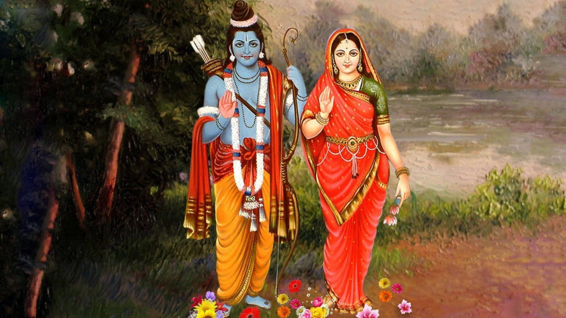 1920x1080 Ram Sita Wallpaper
