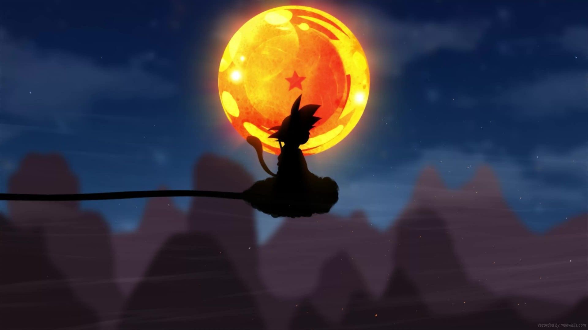 1920x1080 Kid Goku Flying Nimbus Dragon Ball Live Wallpaper