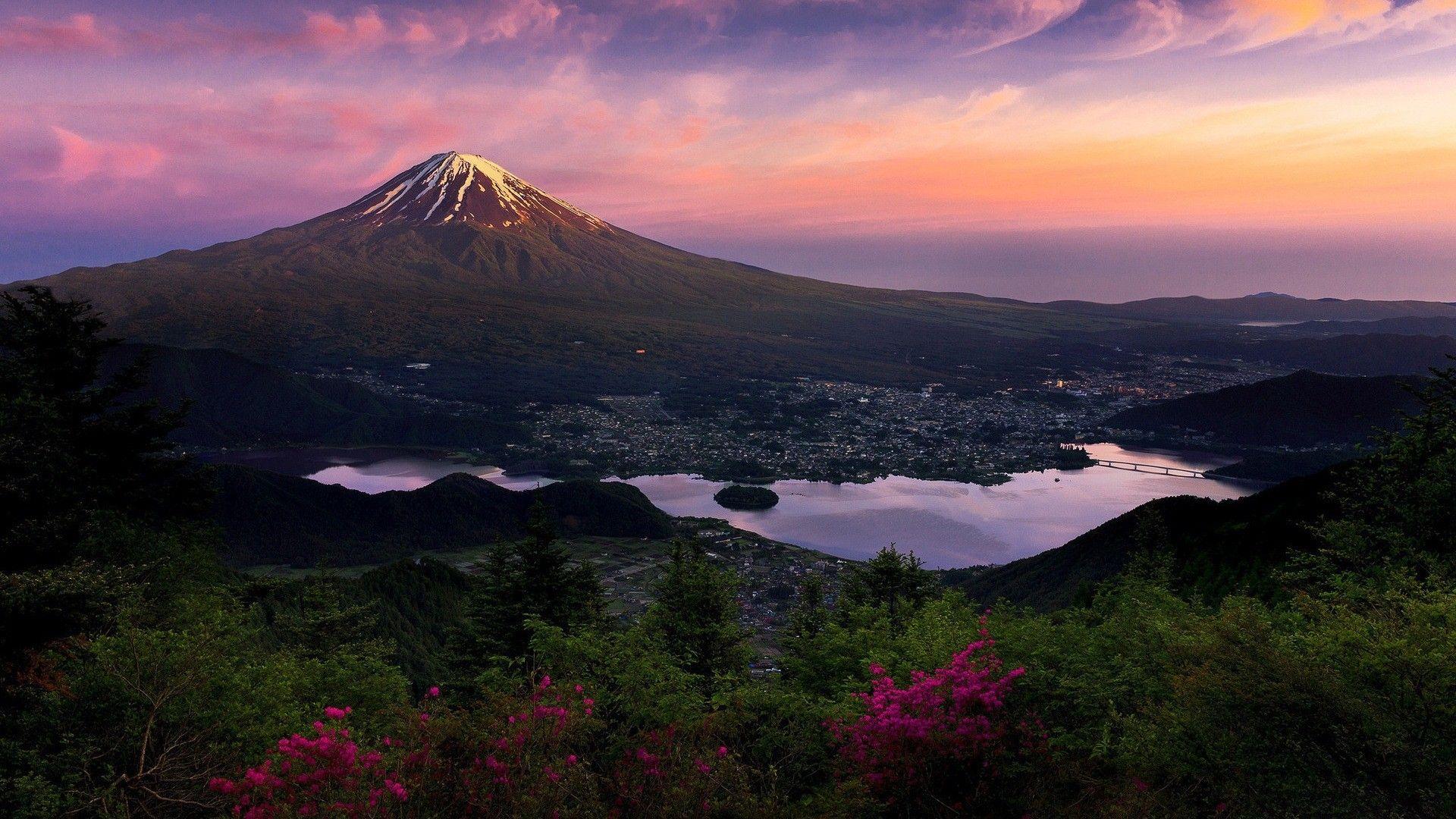 Mount Fuji Sunset Wallpapers Top Free Mount Fuji Sunset Backgrounds