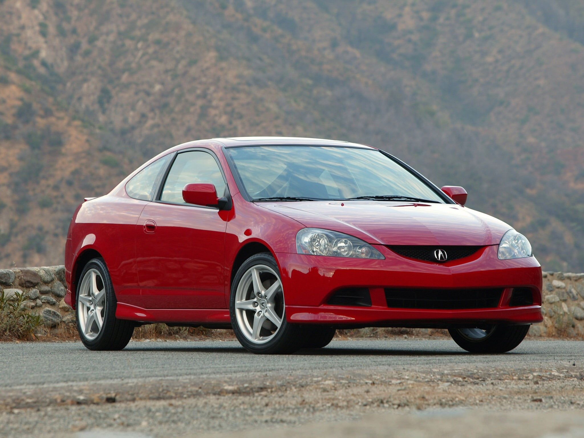 2048x1536 Red Acura CSX coupe HD wallpaper