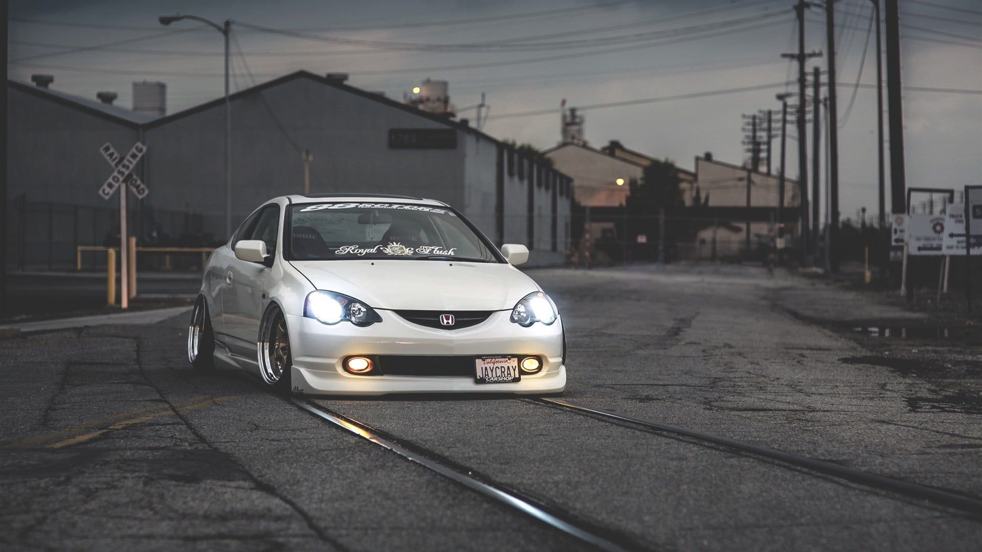 1920x1080 White Honda sedan, car, Honda, acura