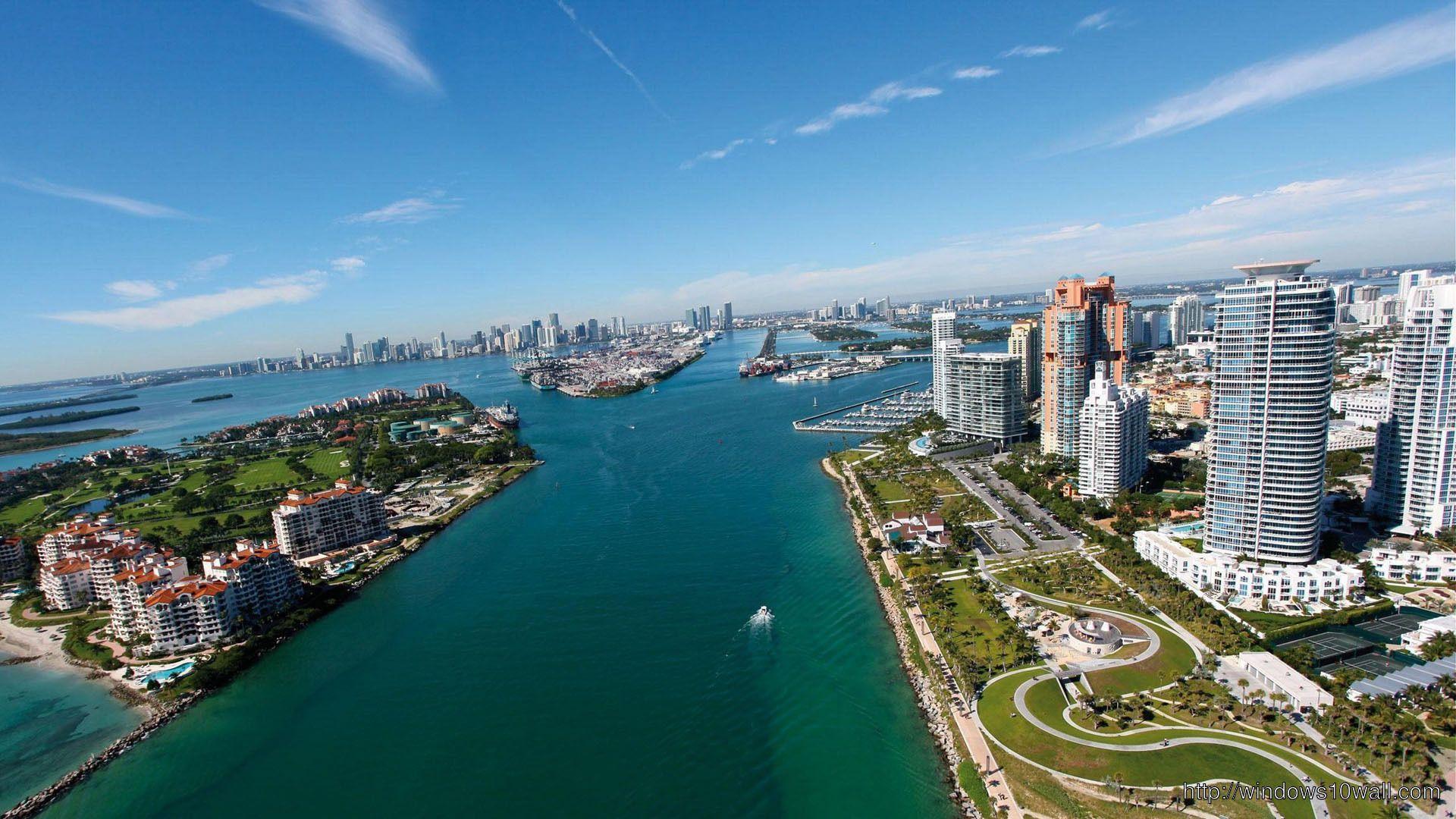 1920x1080 Miami Beach Travel Wallpaper