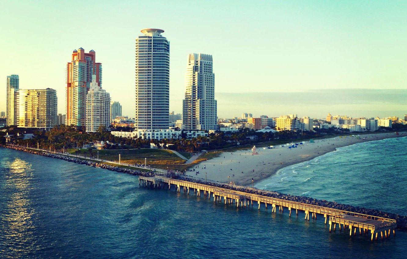 1332x850 Wallpaper beach, the ocean, Miami, FL, Miami, florida, Miami