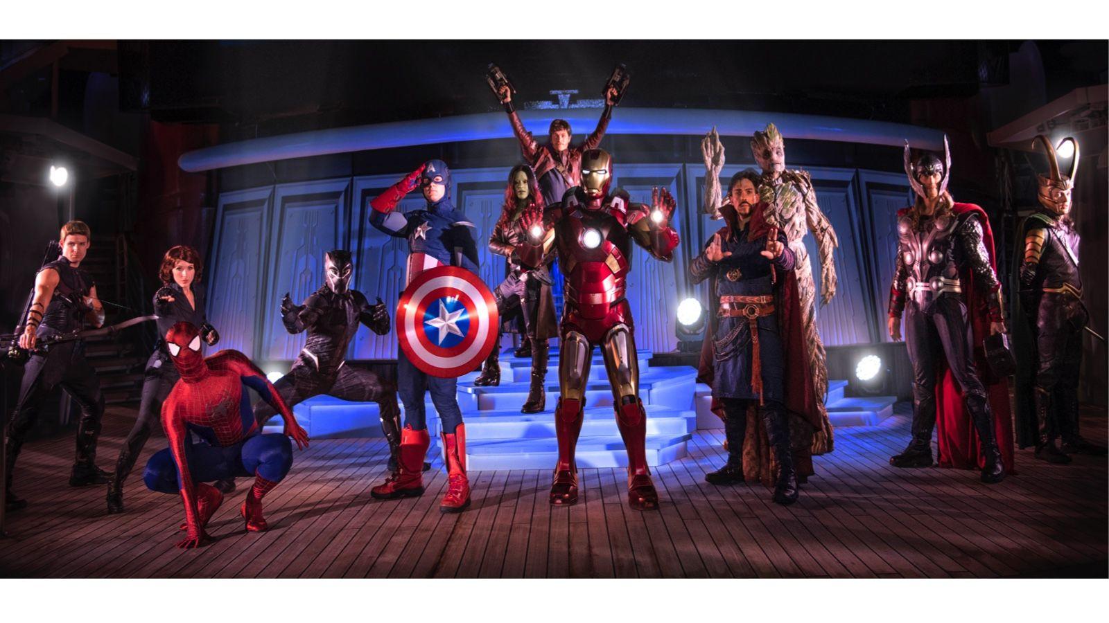 1600x900 Celebrate Marvel Studios' 'Avengers: Endgame' with New Mobile Wallpaper Featuring Favorite Marvel Day at Sea Super Heroes. Disney Parks Blog