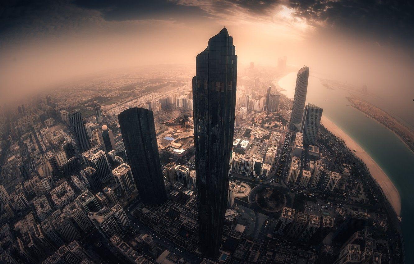 1332x850 Wallpaper the city, background, Abu Dhabi image for desktop