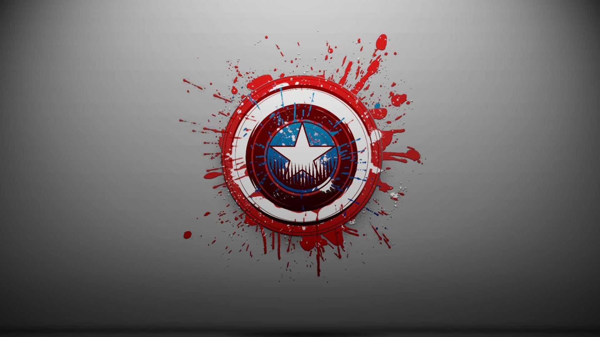1920x1080 Captain America Logo hình nền