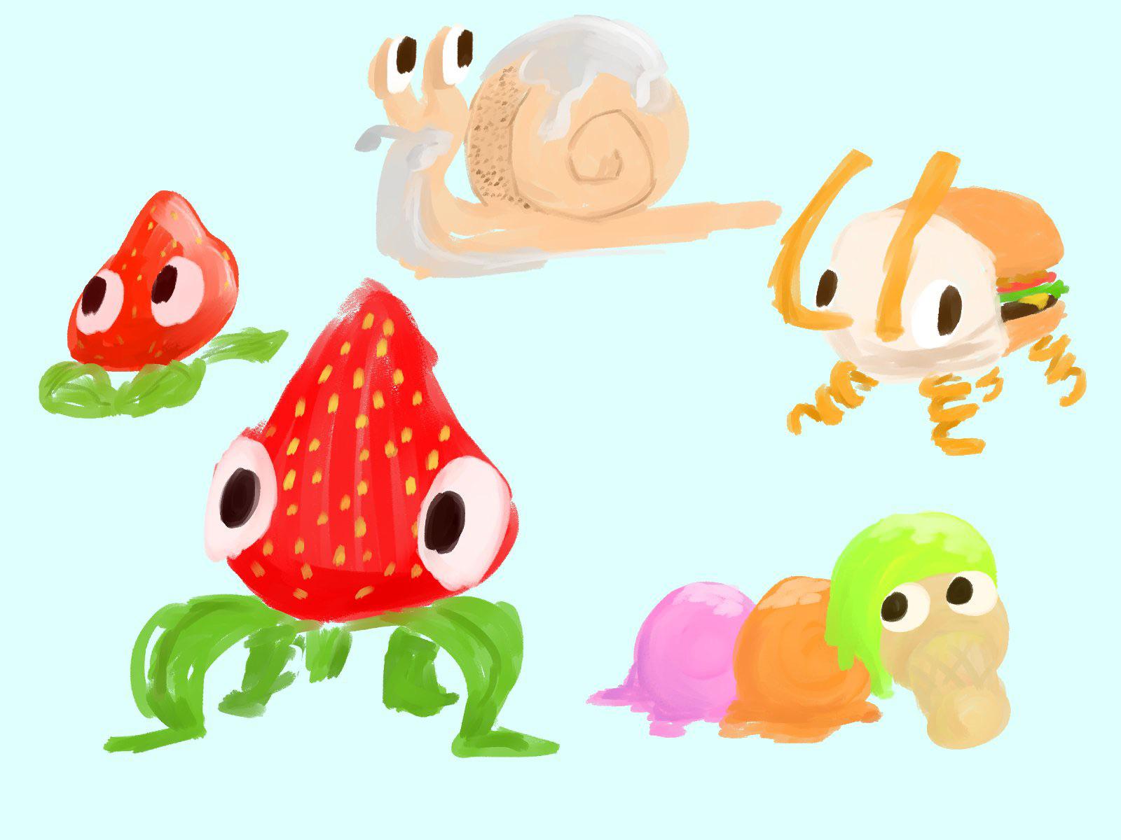 1600x1200 bugsnax doodles :}