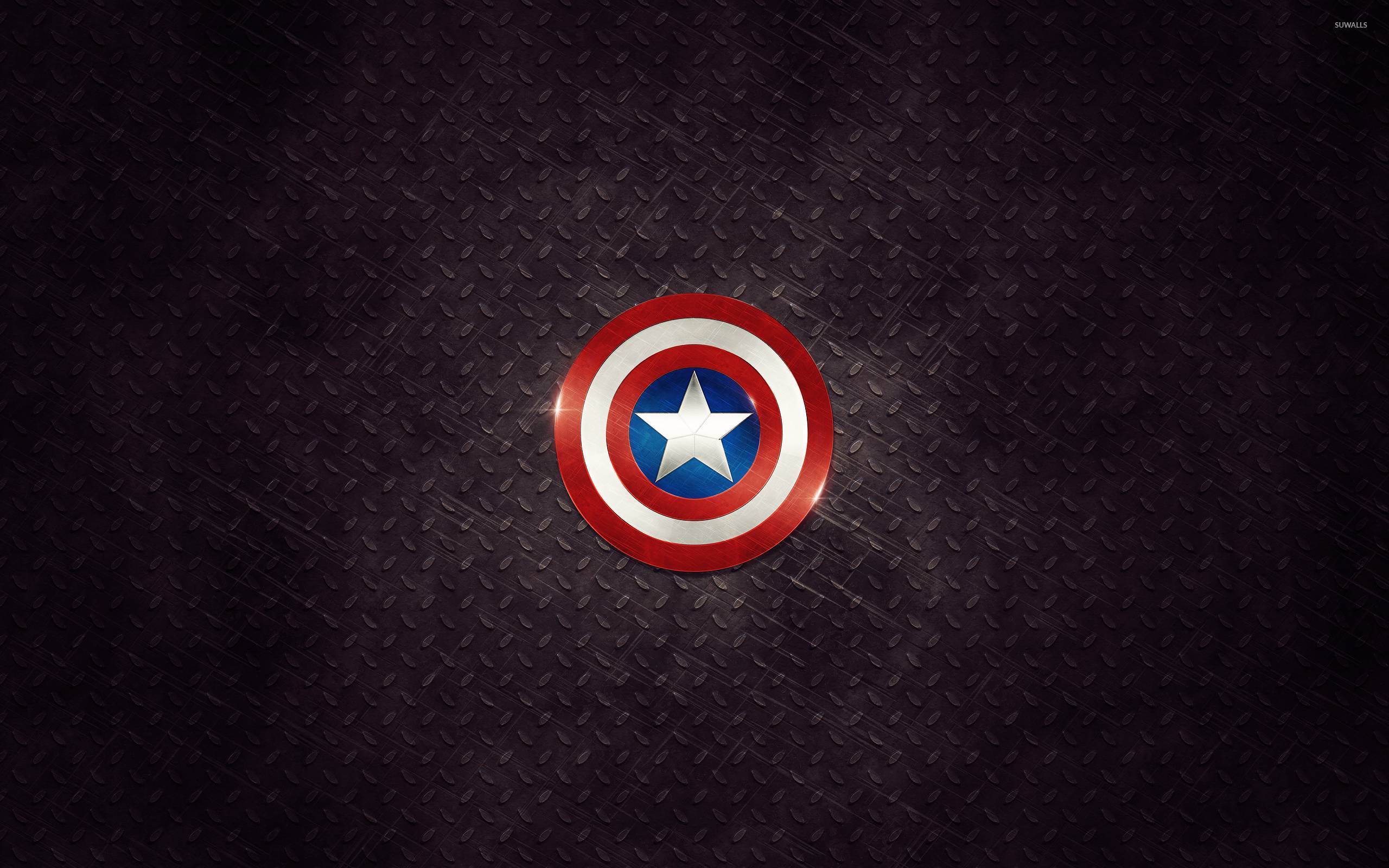 Hình nền logo Captain America 2560x1600 - Hình nền truyện tranh