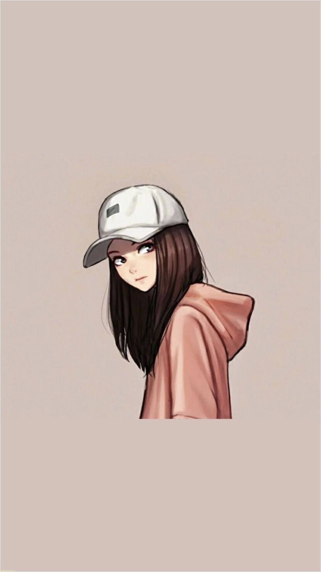 1080x1920 Gazing Girl Cute Aesthetic Wallpaper