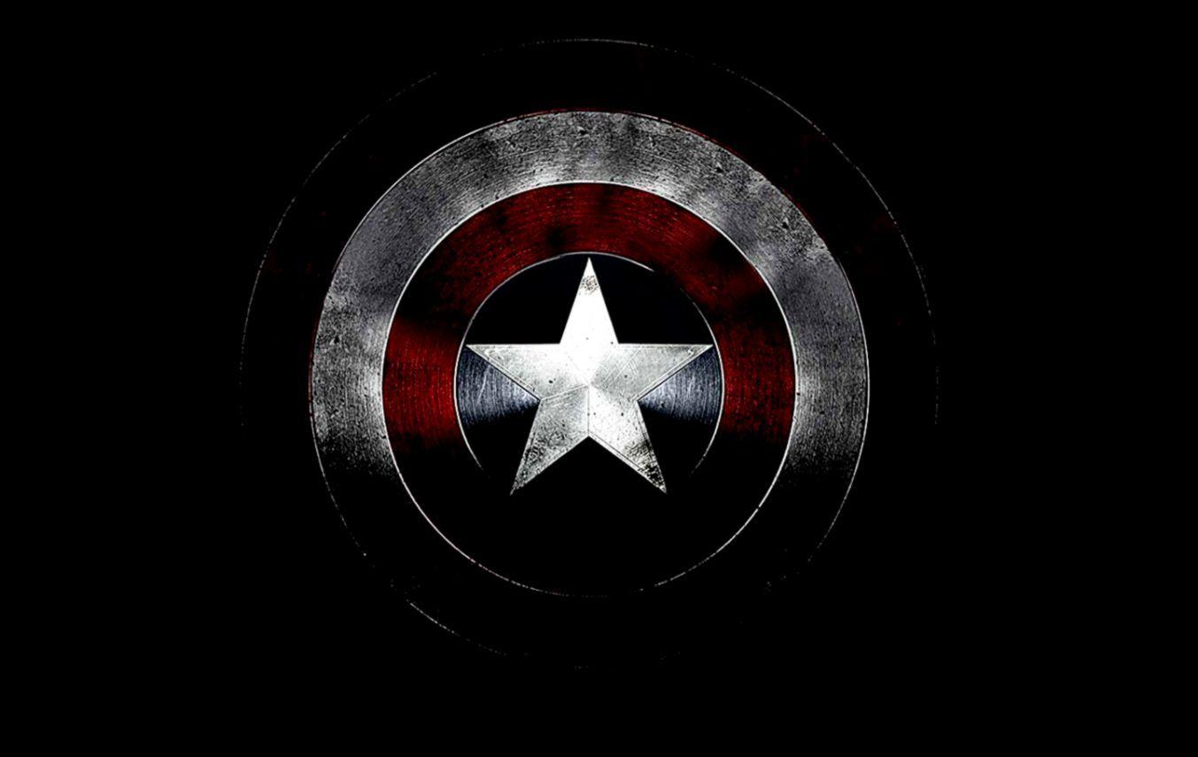 Hình nền logo Captain America 1353x855