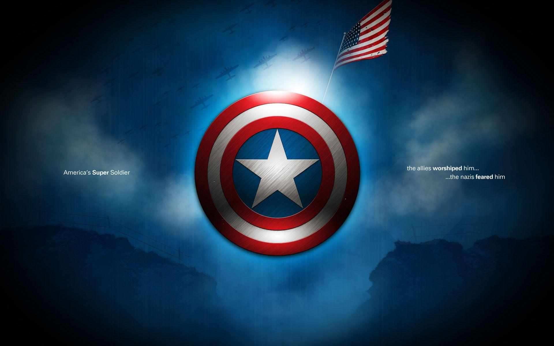 1920x1200 Captain America Shield Hình nền HD