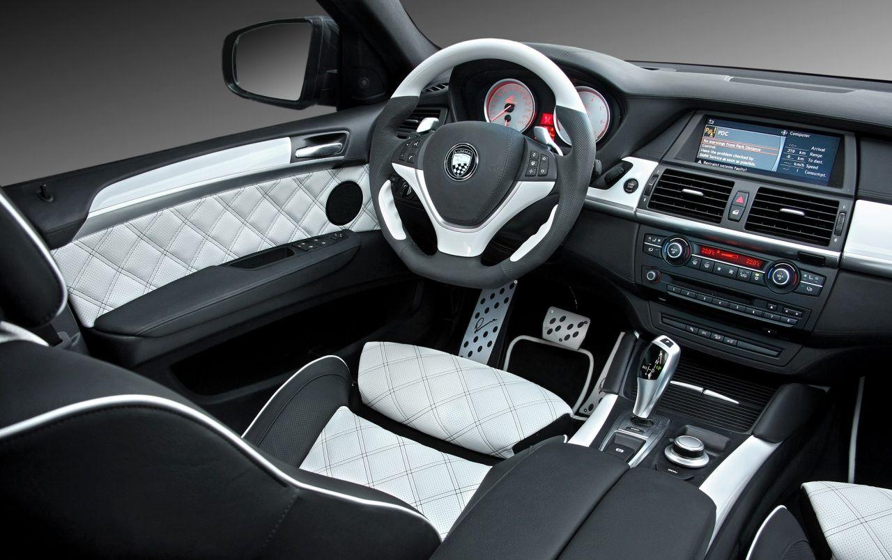 1280x804 BMW X6 white interior wallpaper. BMW X6 white interior