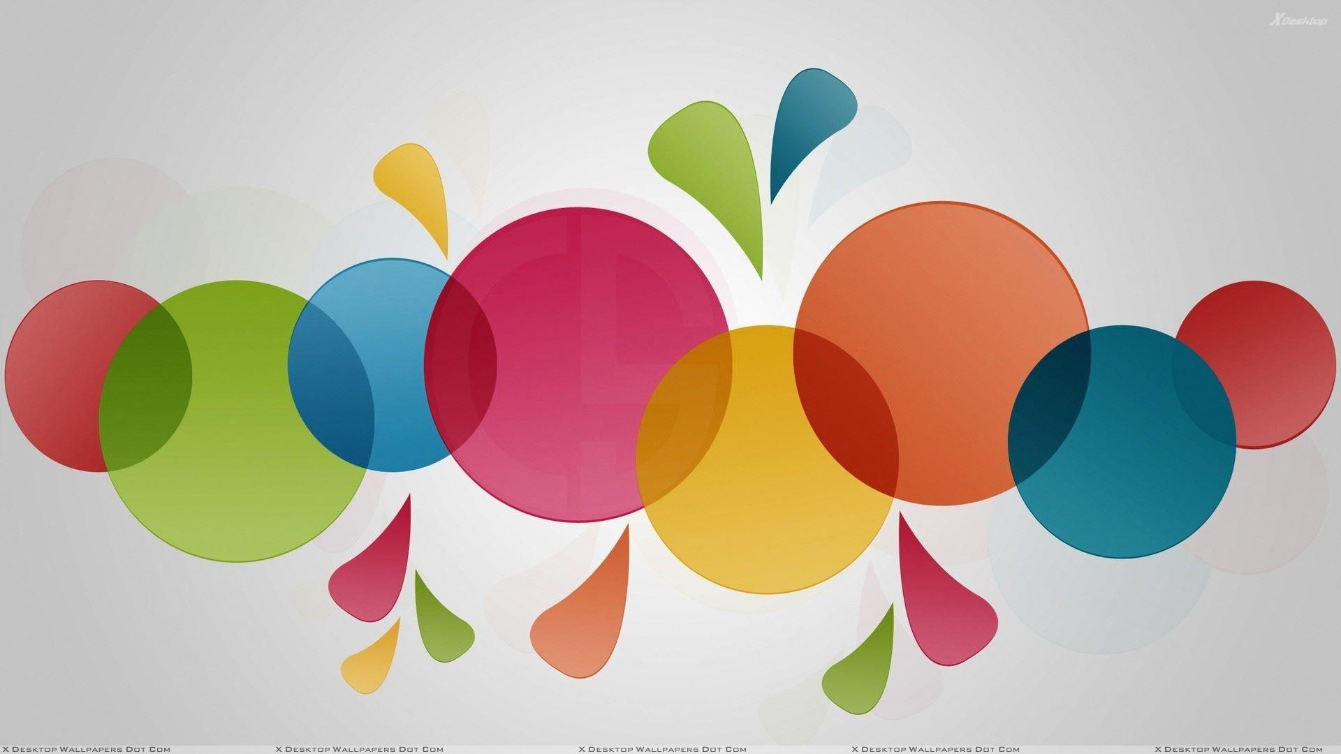 1920x1080 Artistic Colorful Circle Wallpaper