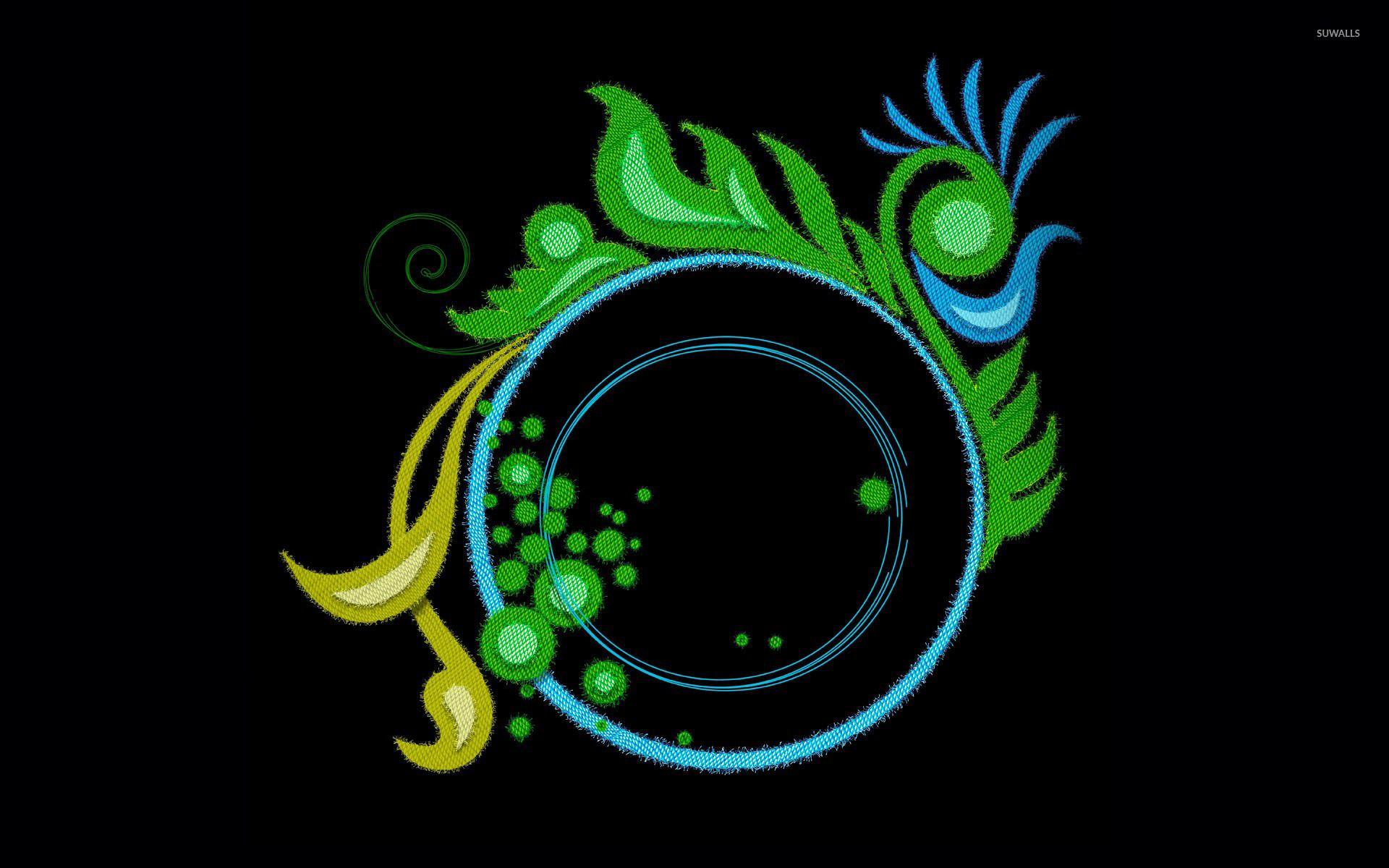 1920x1200 Fabric textured swirly circle wallpaper wallpaper
