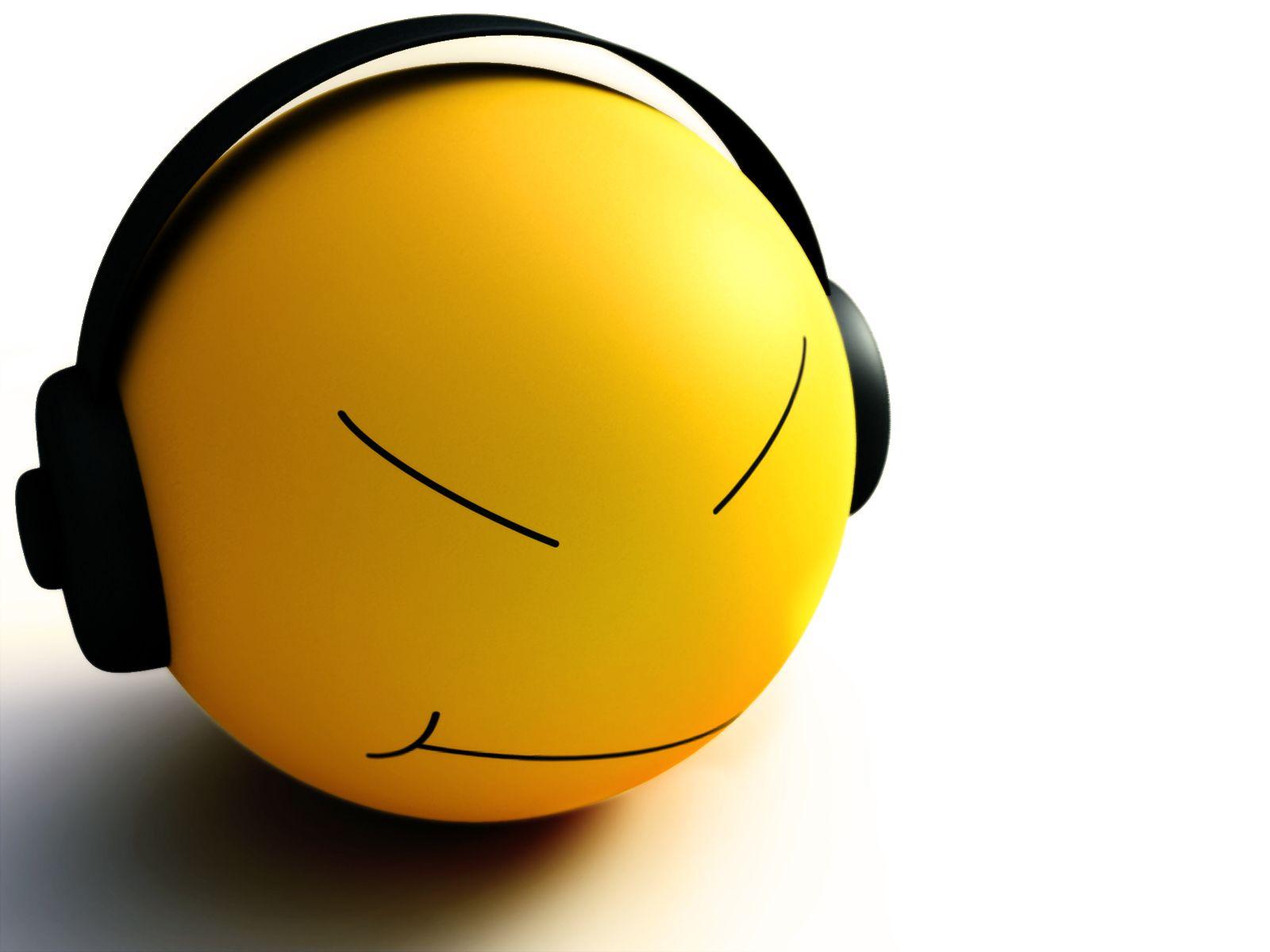 1600x1200 Hình nền Smiley Music