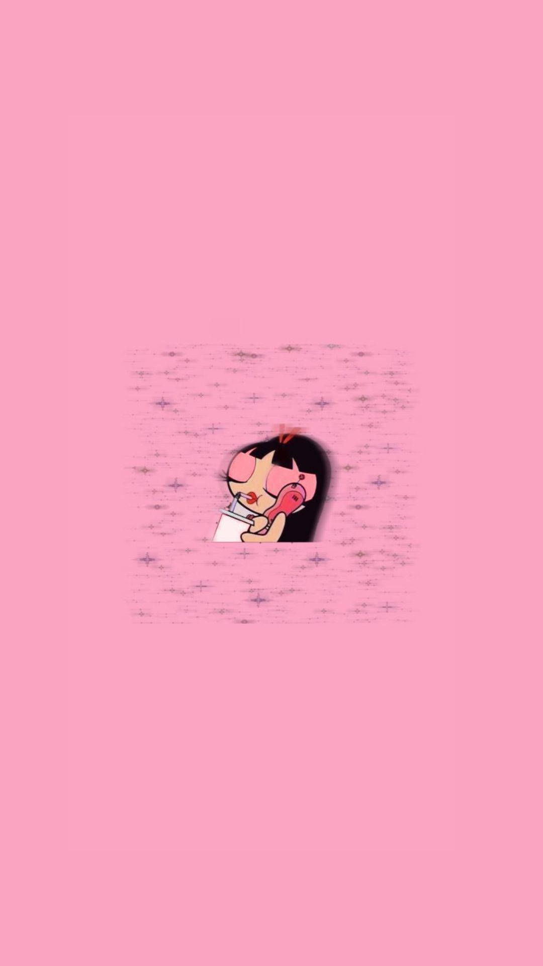 1080x1920 Download Girl Cute Aesthetic Drinking