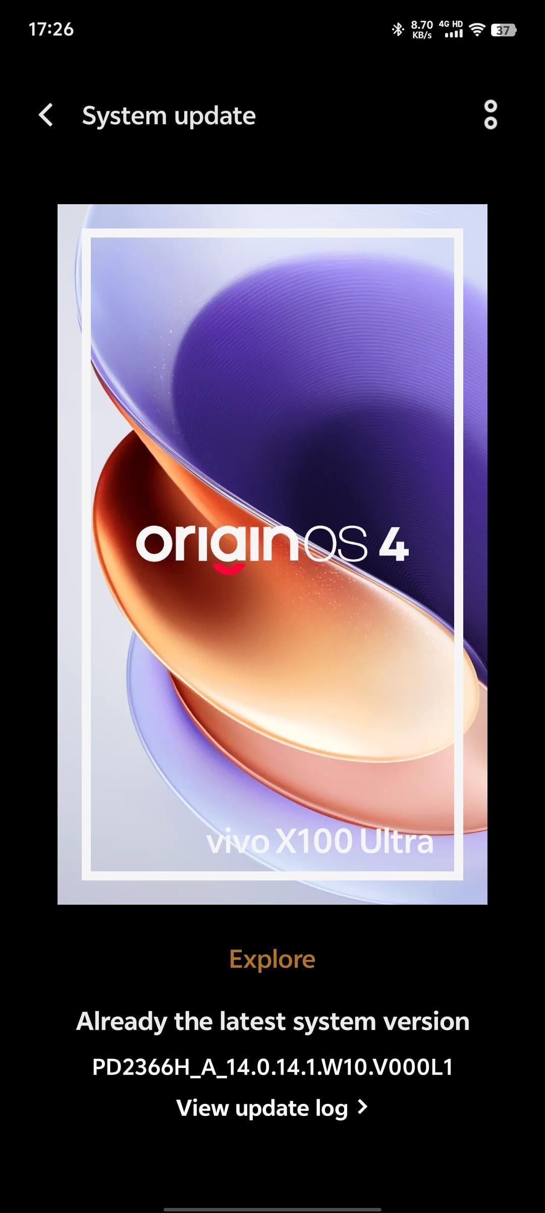 1080x2400 Vivo x100 Ultra update very, very bad!