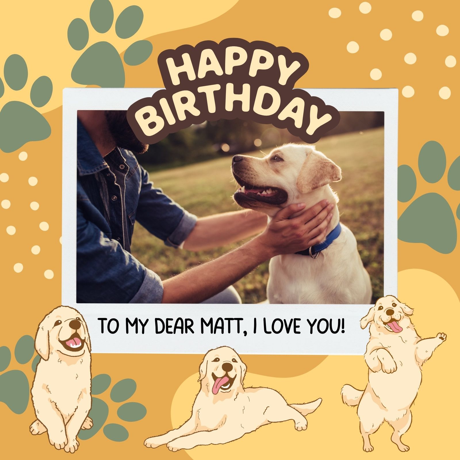 1600x1600 customizable dog wallpaper templates