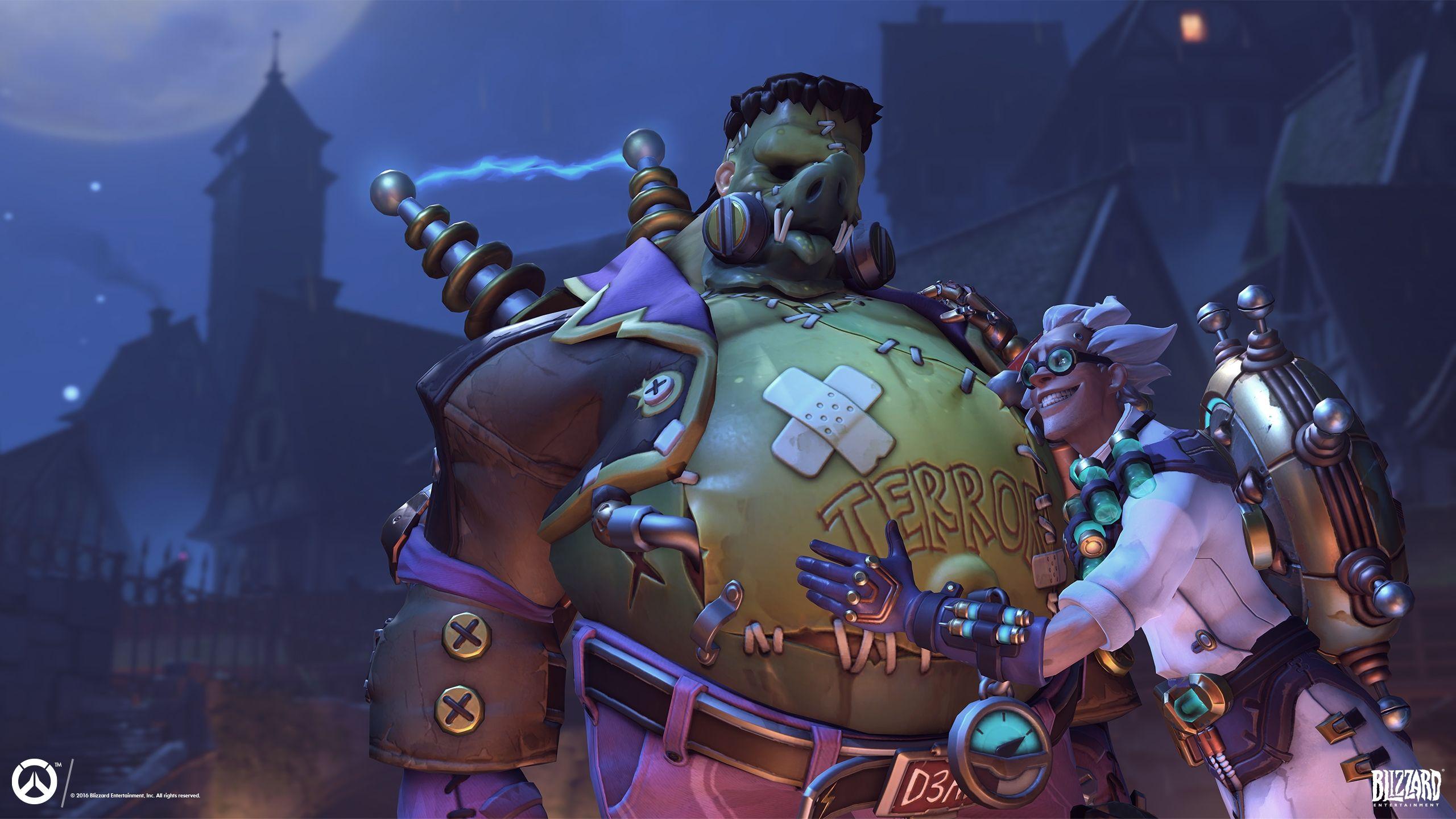 2560x1440 Download 2560x1440 Roadhog, Junkrat, Overwatch Wallpaper