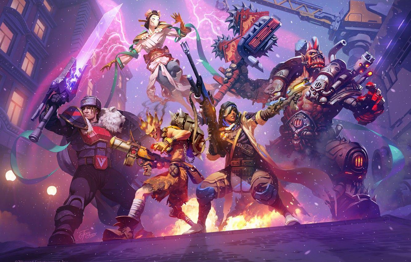 1332x850 Wallpaper blizzard, art, hots, ana, Auriel, Heroes