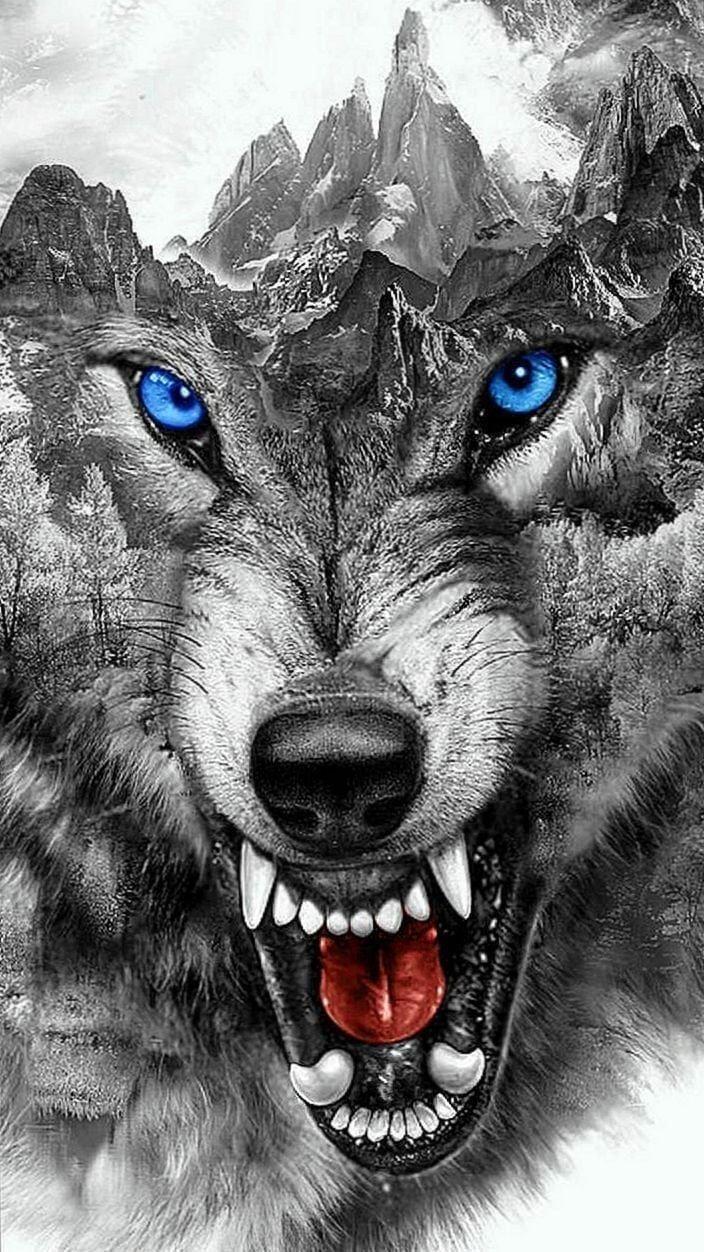 Angry Wolf Wallpaper Desktop
