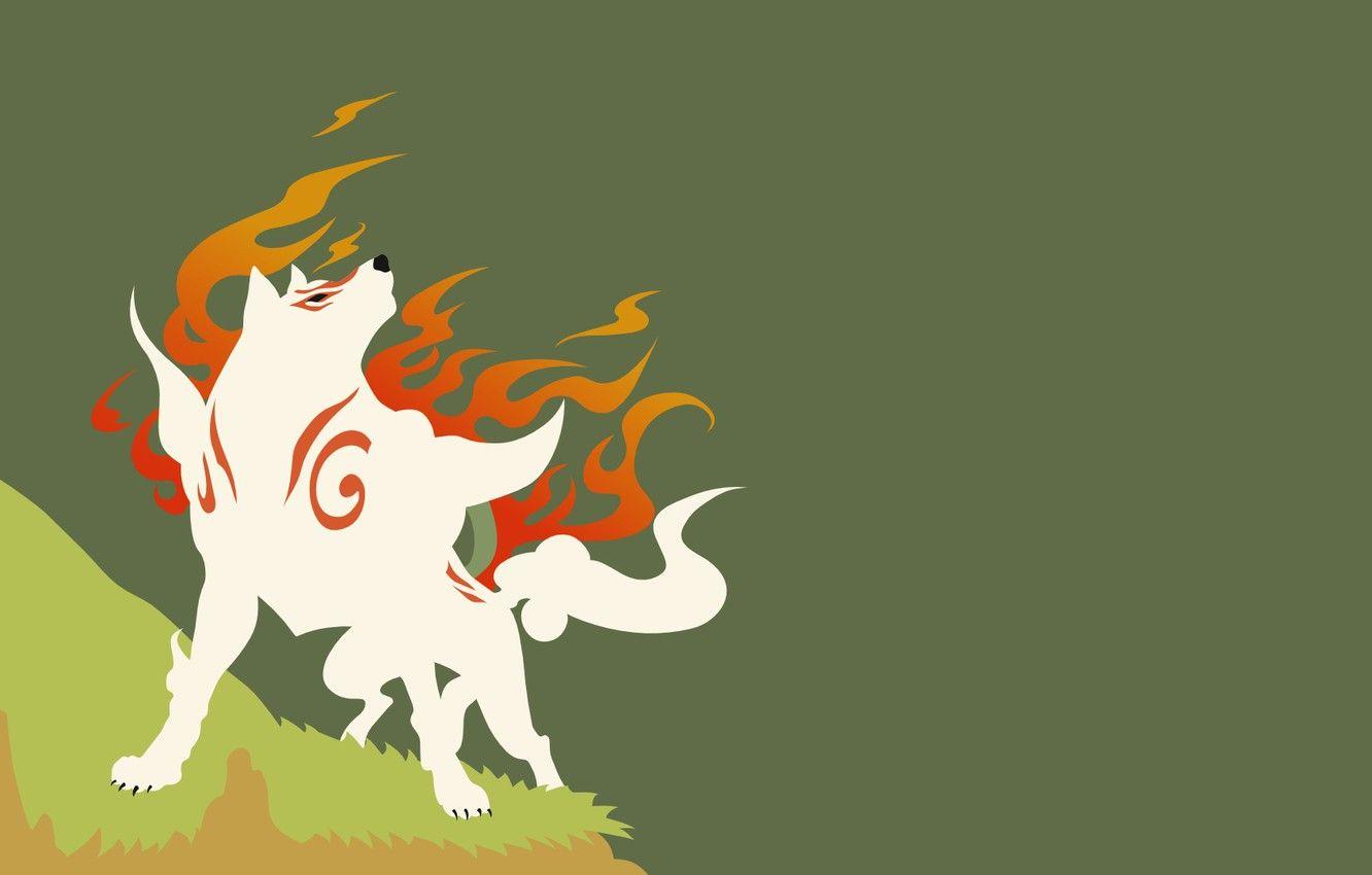 1332x850 Wallpaper fire, beast, Amaterasu image for desktop, section