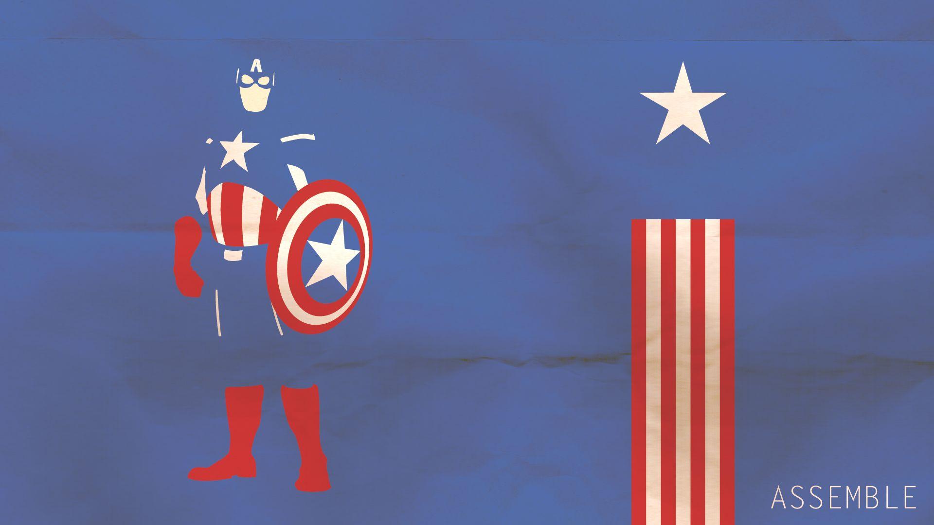 1920x1080 Captain America Logo hình nền 1920x1080
