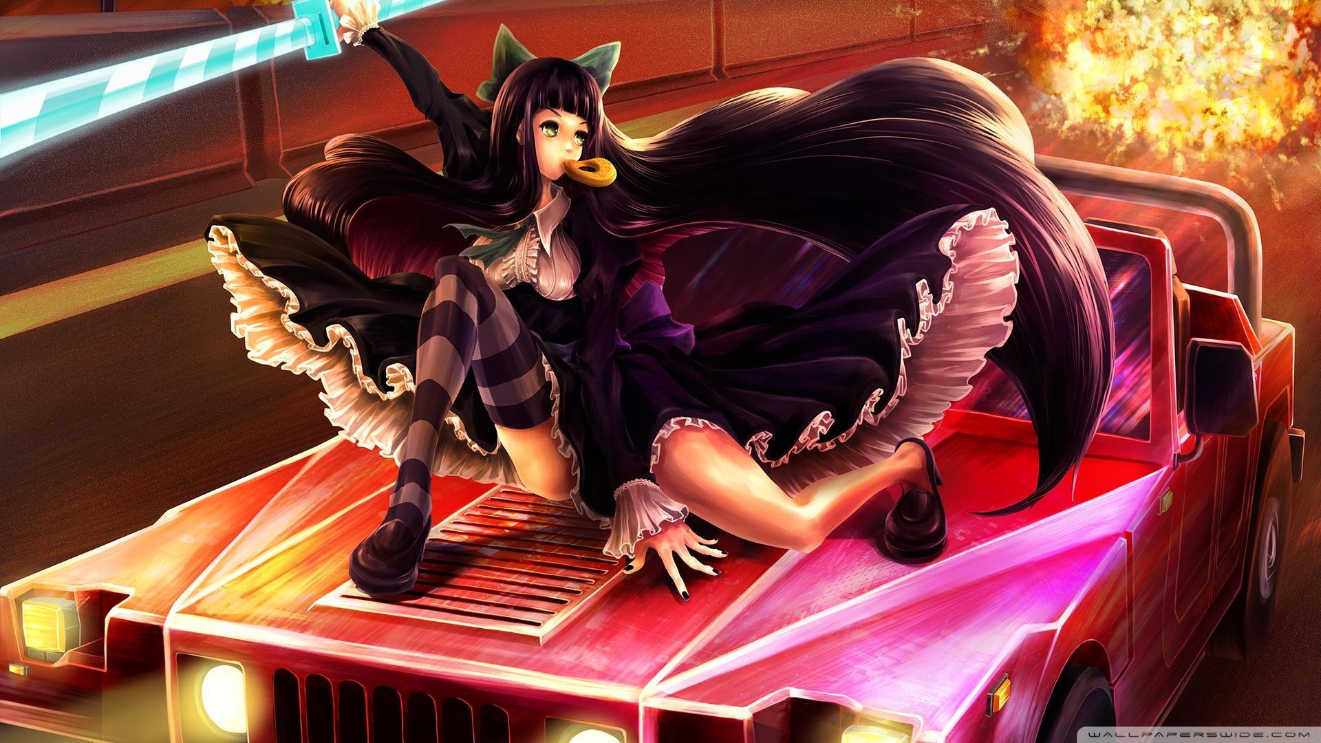 1920x1080 Anime Car Wallpaper, Picture