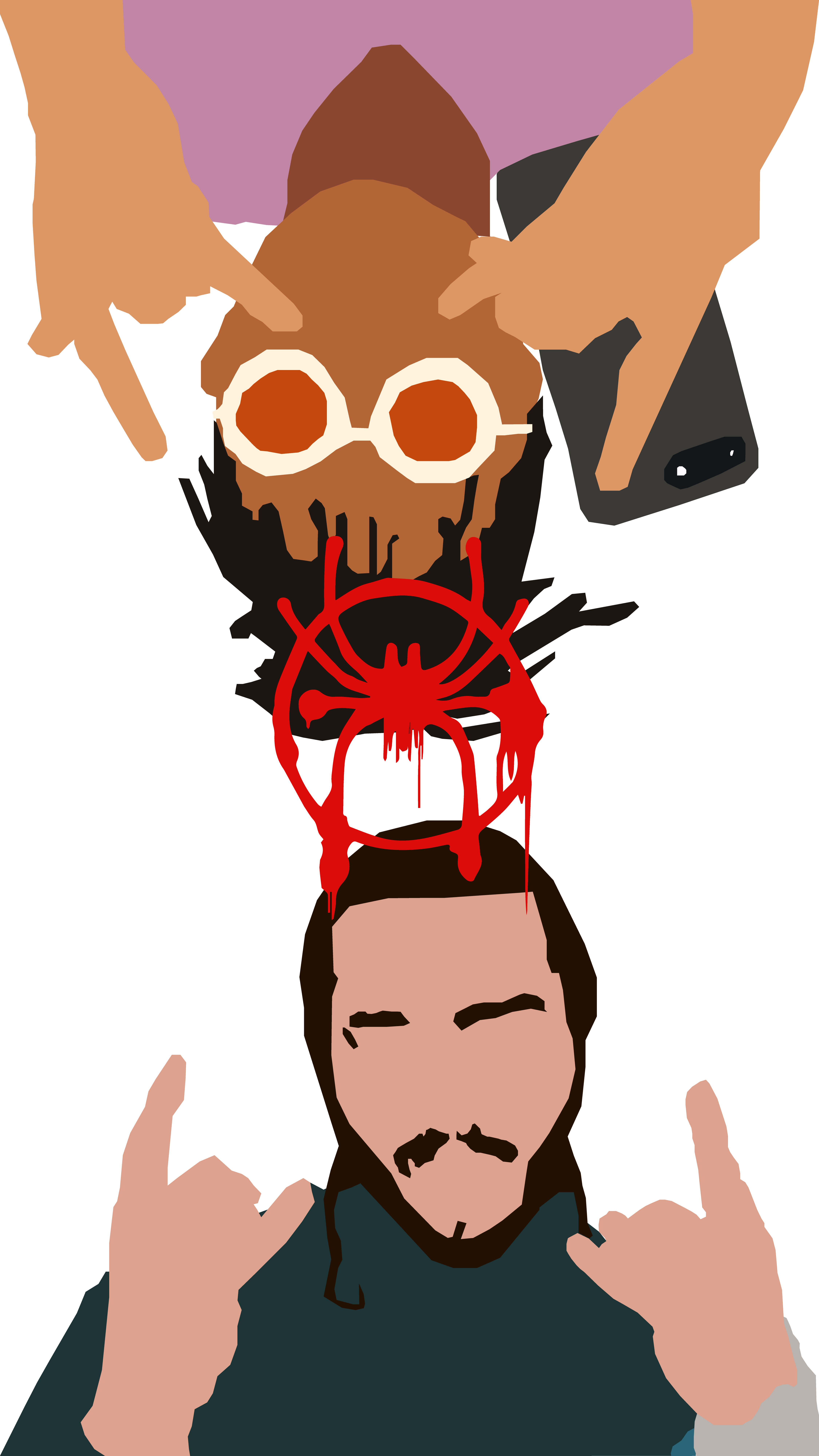 4500x8000 Sunflower Post Malone And Swae Lee Wallpaper