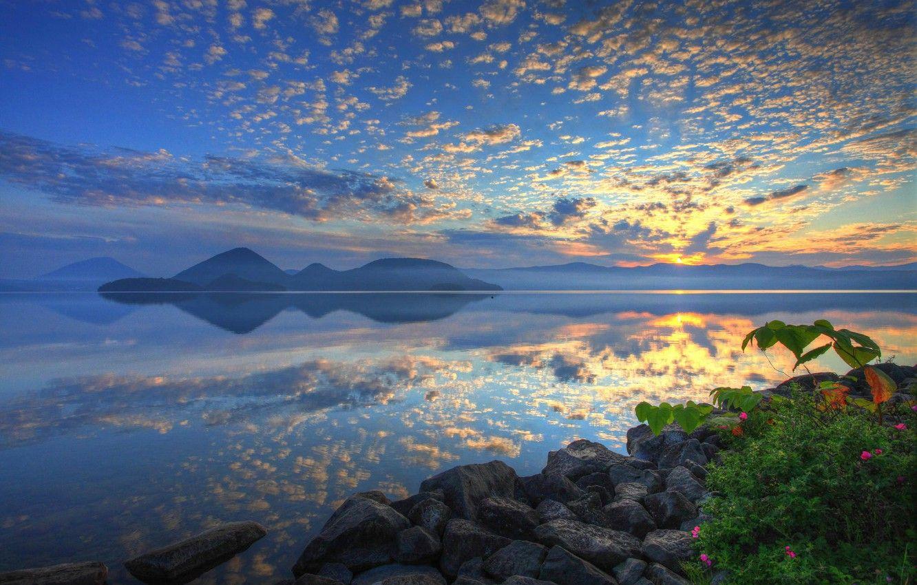 1332x850 Wallpaper Japan, Hokkaido, lake Toya image for desktop
