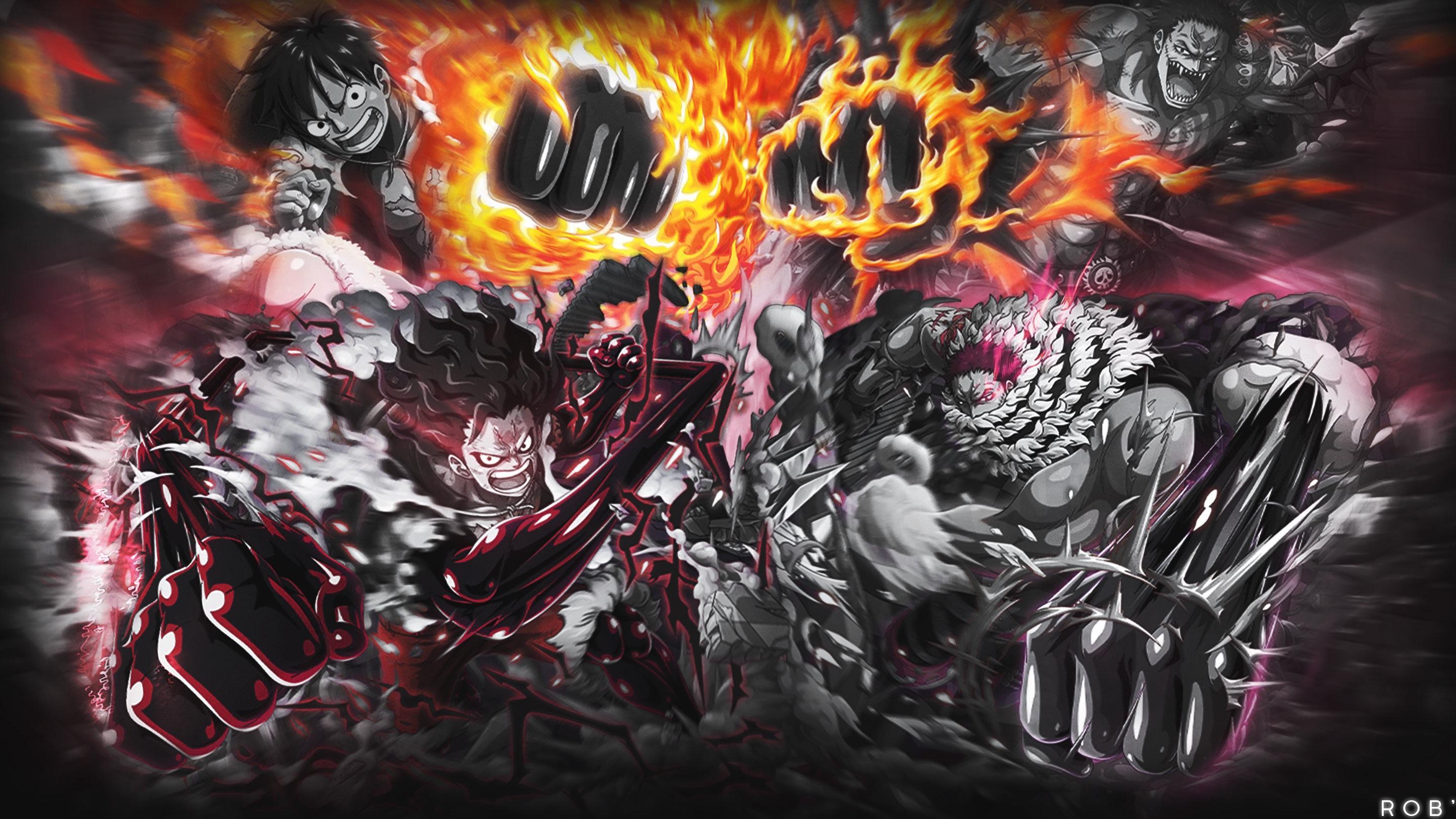 Luffy Vs Katakuri Wallpapers Top Free Luffy Vs Katakuri Backgrounds Wallpaperaccess