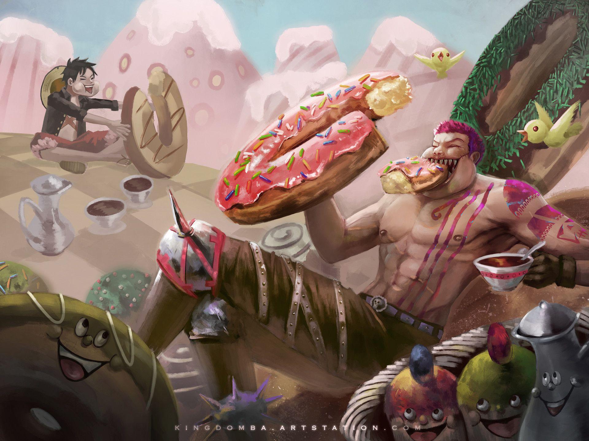 1920x1439 Charlotte Katakuri, Monkey D. Luffy wallpaper