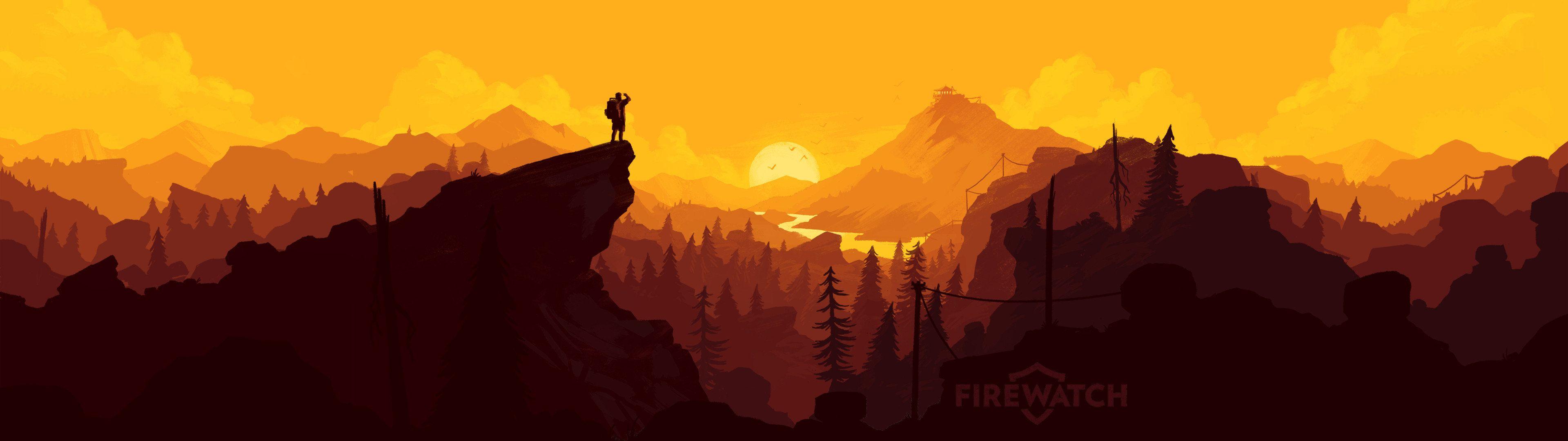 3840x1080 Free Firewatch High Quality Wallpaper Id Monitor