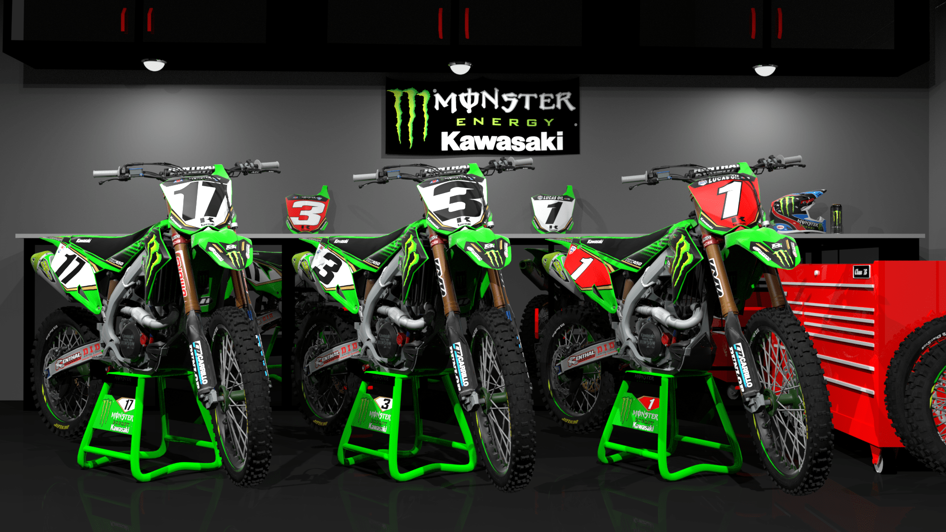 1920x1080 Monster Energy Kawasaki