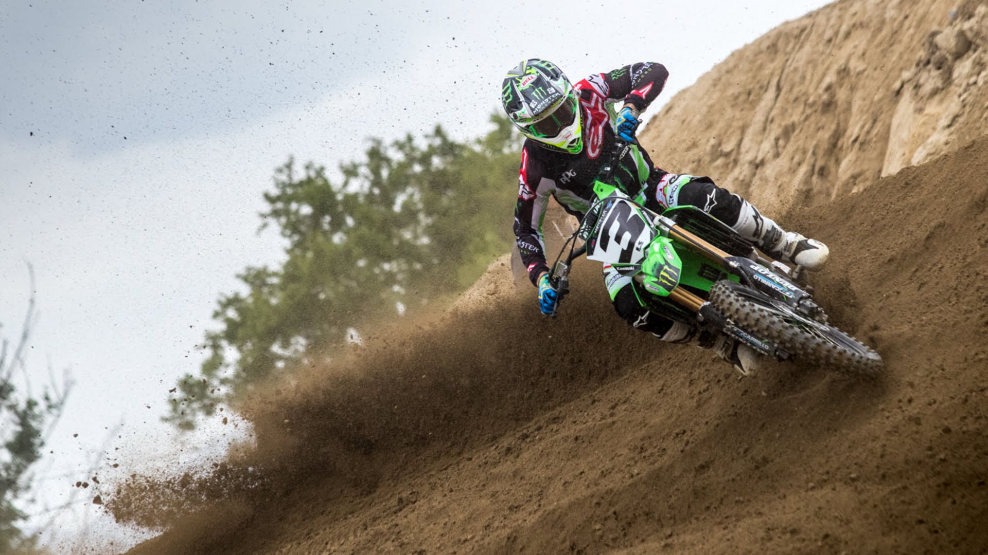 1920x1080 Monster Energy Kawasaki Supercross team 2018
