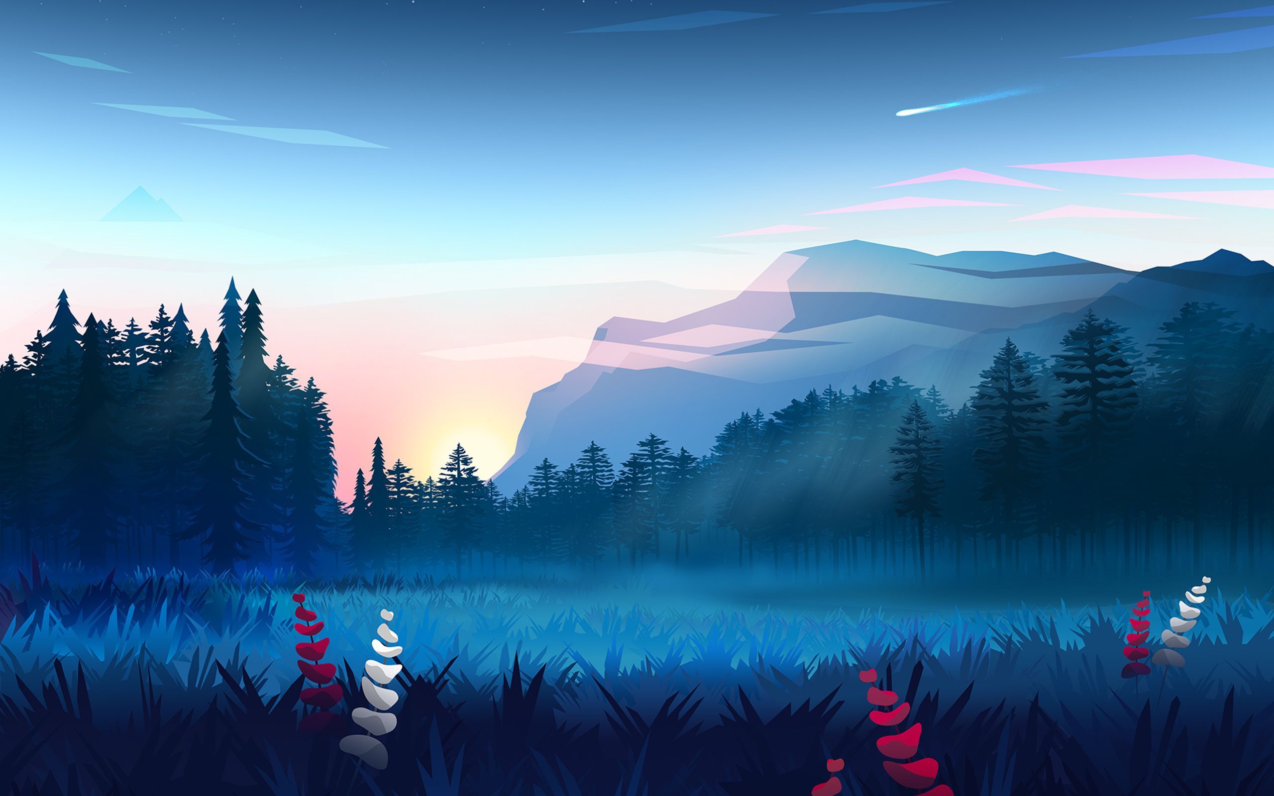 2560x1600 Mountains Digital Art
