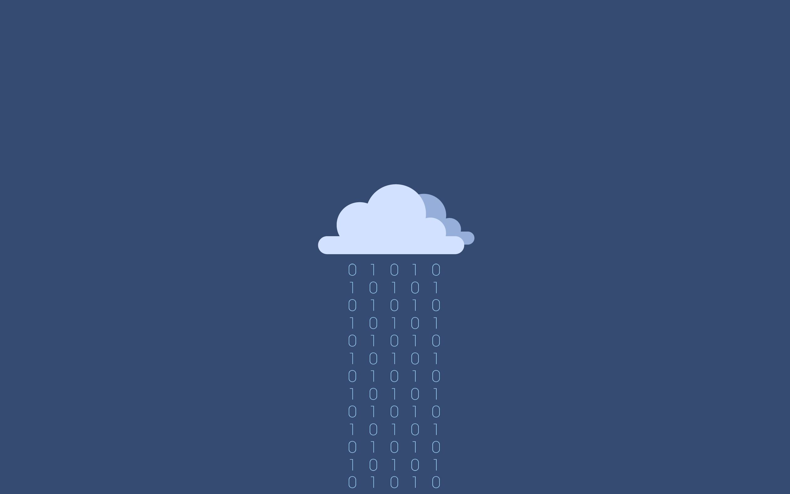 2560x1600 Wallpaper cloud, binary, Minimalism, 1