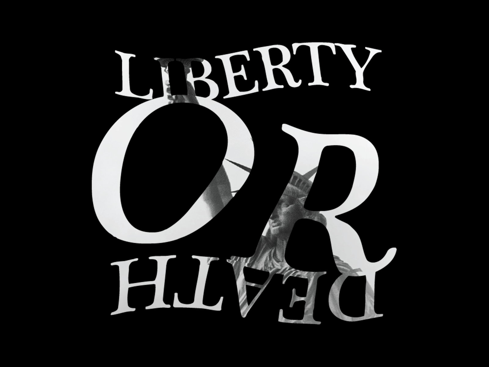 1600x1200 Liberty or Death Graphic