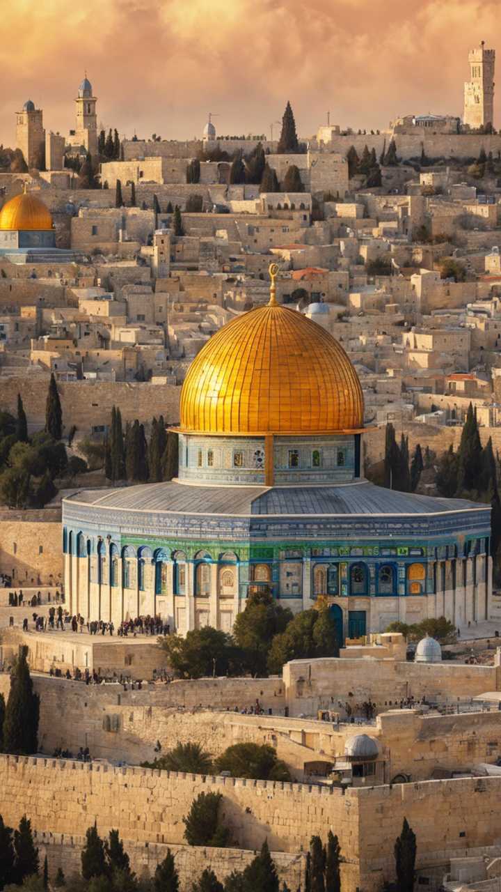 720x1280 A panoramic view of Jerusalem under a
